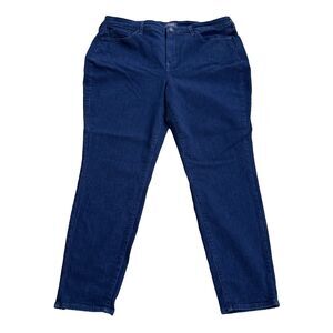 NYDJ AMI Skinny Jeans Women Plus Size 18W Blue High-Rise Stretch Casual Workwear